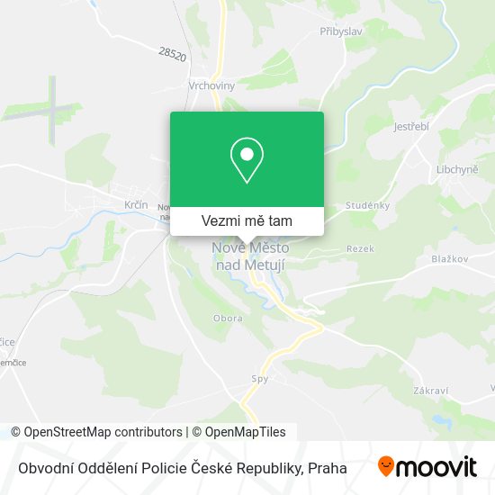 Obvodní Oddělení Policie České Republiky mapa