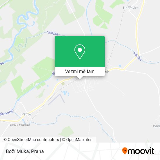 Boží Muka mapa