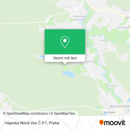 Hájenka Nová Ves Č.P.1 mapa