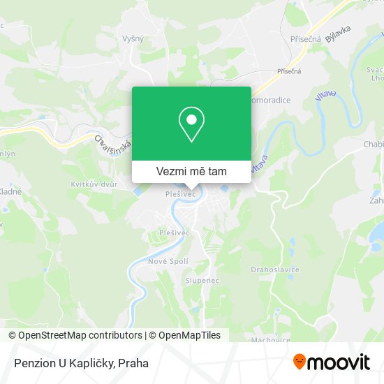 Penzion U Kapličky mapa