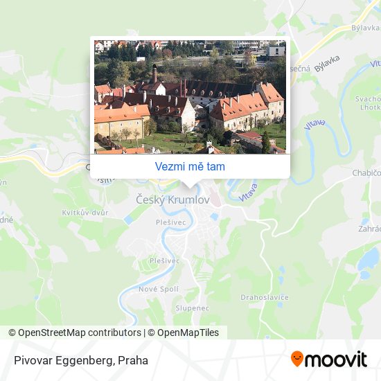 Pivovar Eggenberg mapa