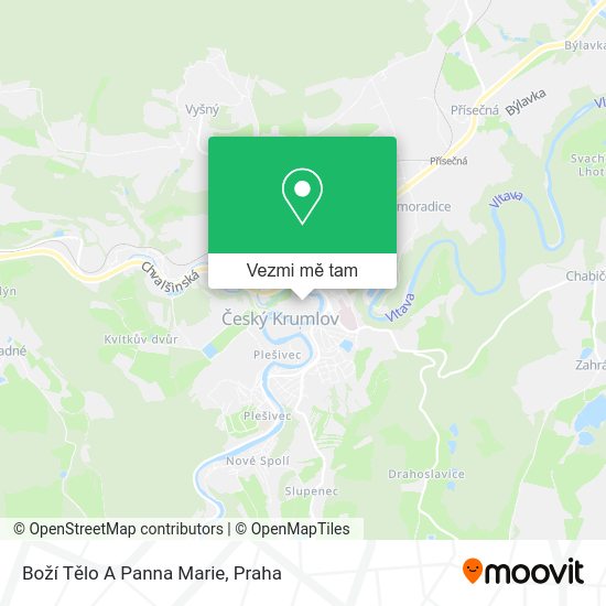 Boží Tělo A Panna Marie mapa