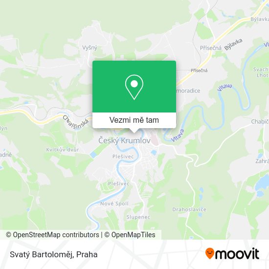 Svatý Bartoloměj mapa