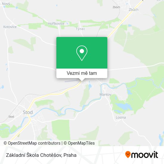 Základní Škola Chotěšov mapa