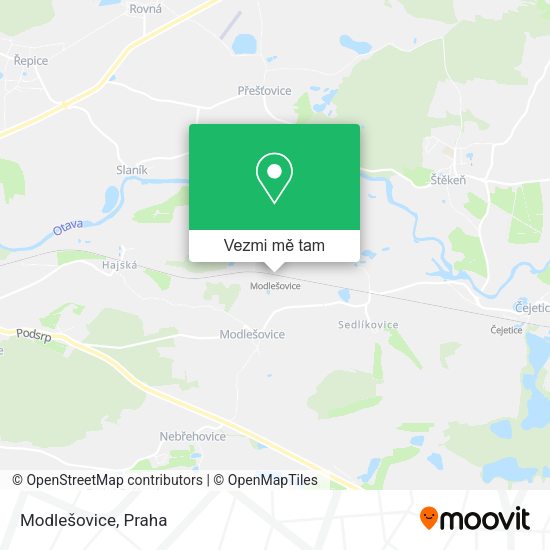 Modlešovice mapa