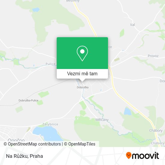 Na Růžku mapa