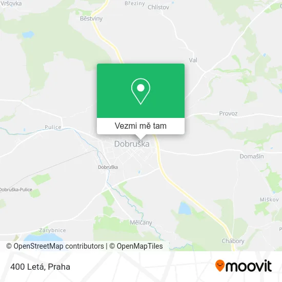 400 Letá mapa