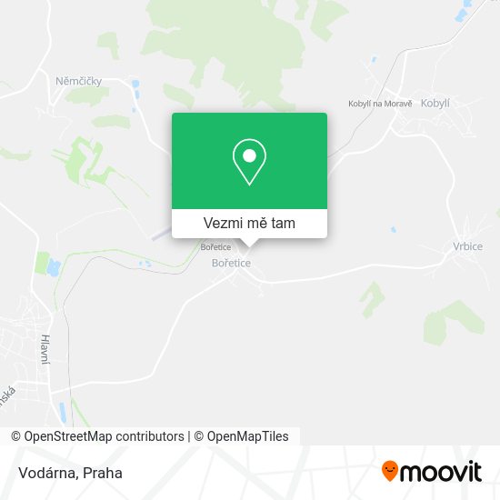 Vodárna mapa