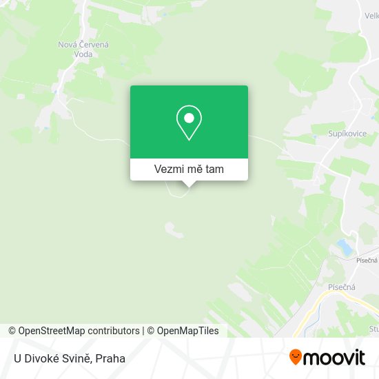 U Divoké Svině mapa