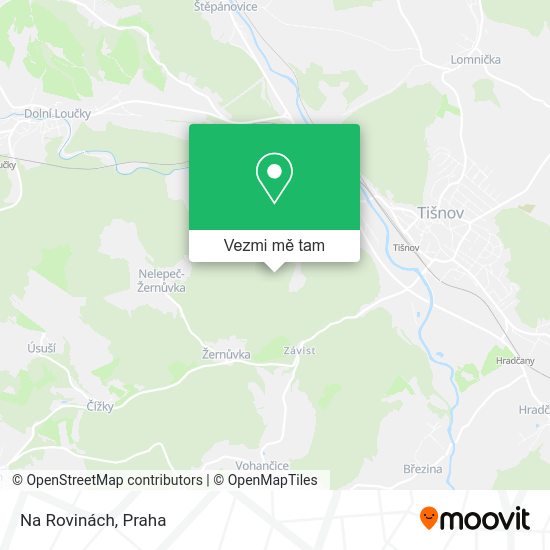 Na Rovinách mapa