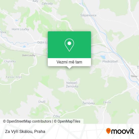 Za Výří Skálou mapa