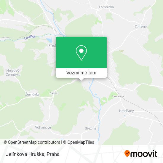 Jelínkova Hruška mapa