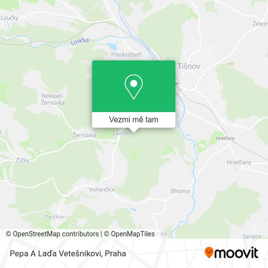 Pepa A Laďa Vetešníkovi mapa