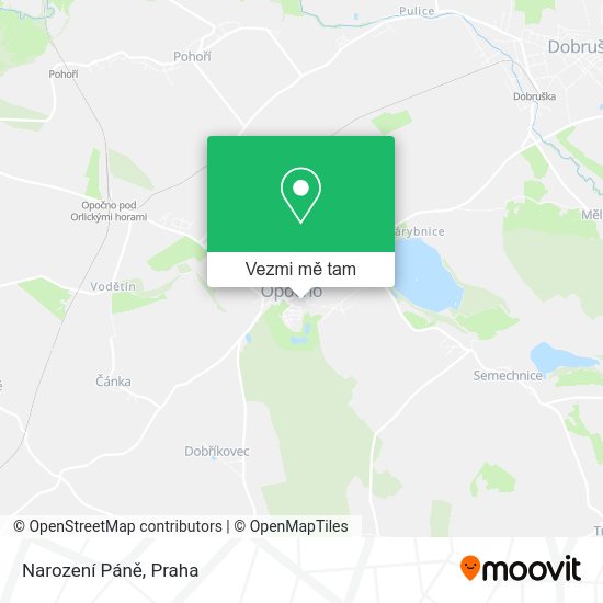 Narození Páně mapa