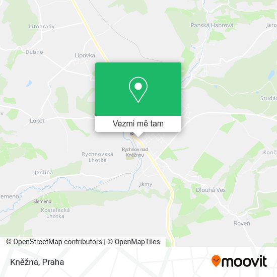 Kněžna mapa