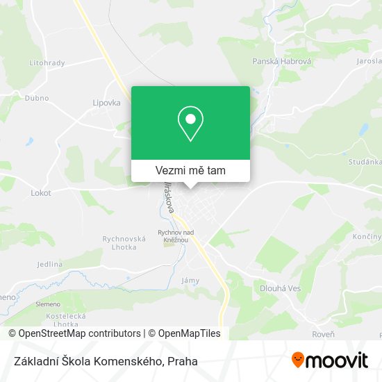 Základní Škola Komenského mapa