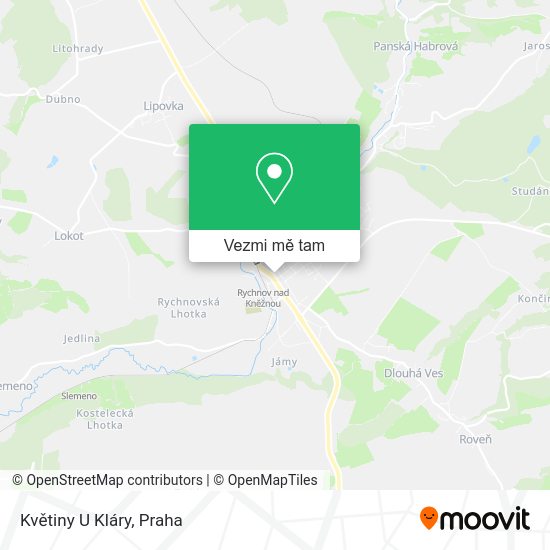 Květiny U Kláry mapa