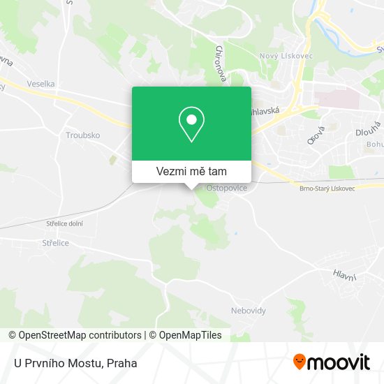 U Prvního Mostu mapa