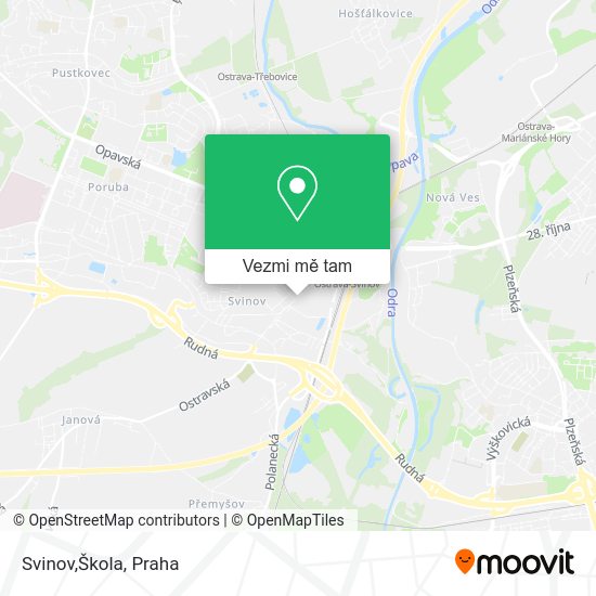 Svinov,Škola mapa