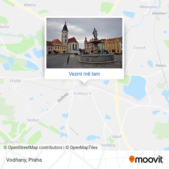 Vodňany mapa