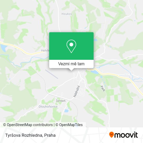 Tyršova Rozhledna mapa