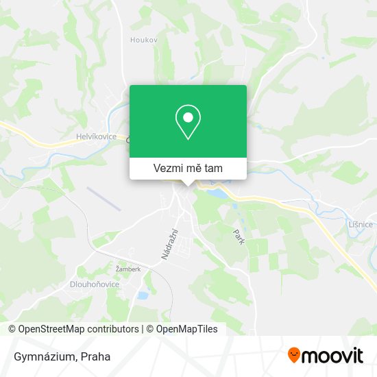 Gymnázium mapa