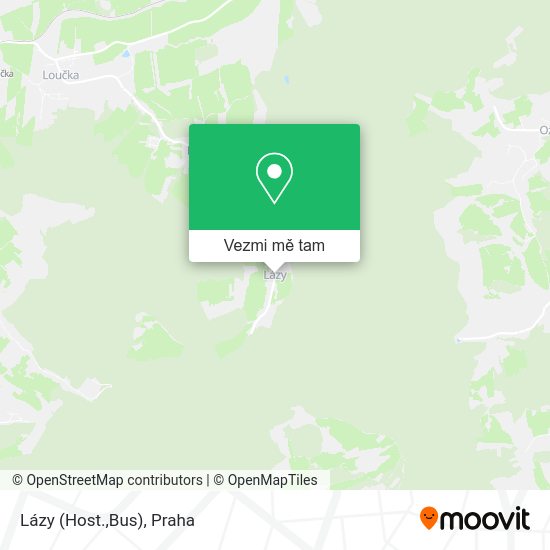Lázy (Host.,Bus) mapa