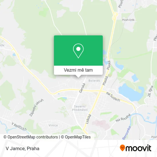 V Jamce mapa
