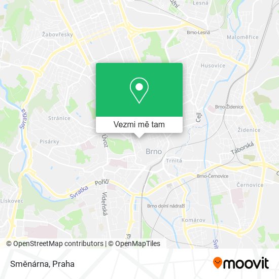 Směnárna mapa