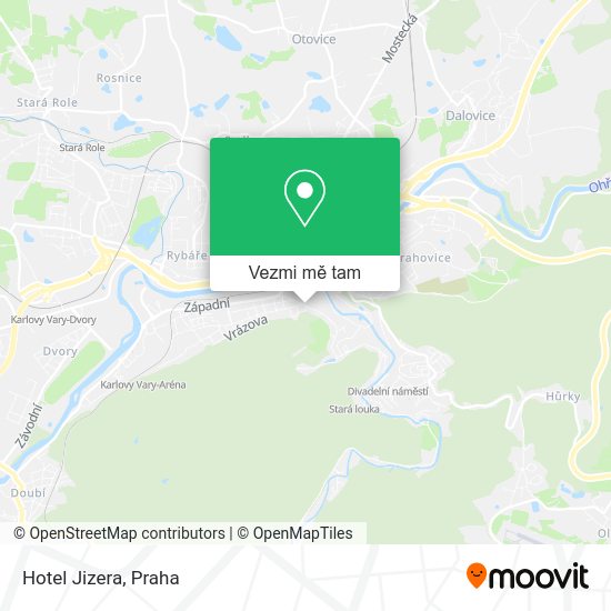 Hotel Jizera mapa