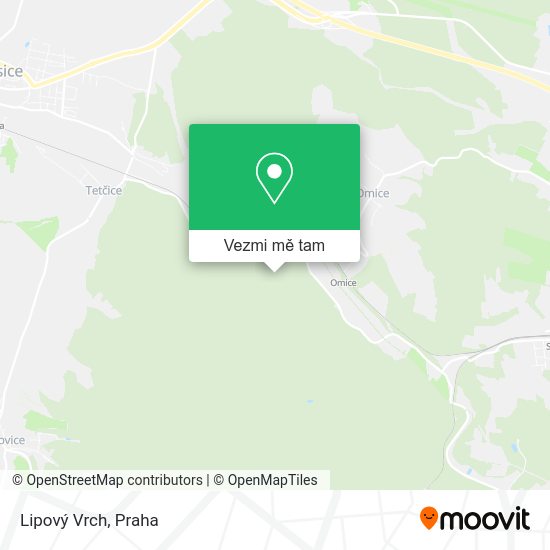Lipový Vrch mapa