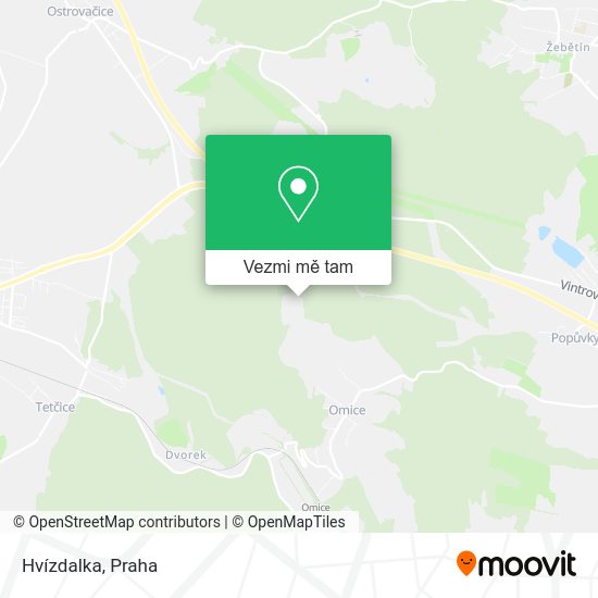 Hvízdalka mapa