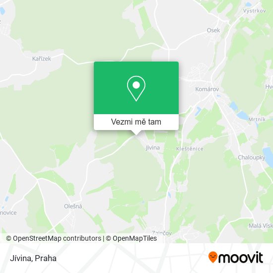 Jívina mapa