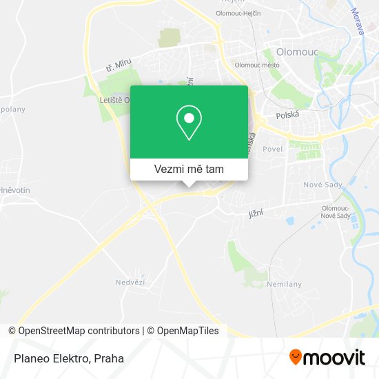 Planeo Elektro mapa