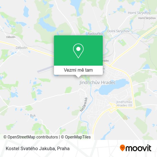 Kostel Svatého Jakuba mapa