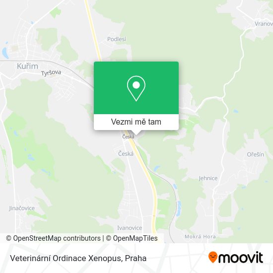 Veterinární Ordinace Xenopus mapa