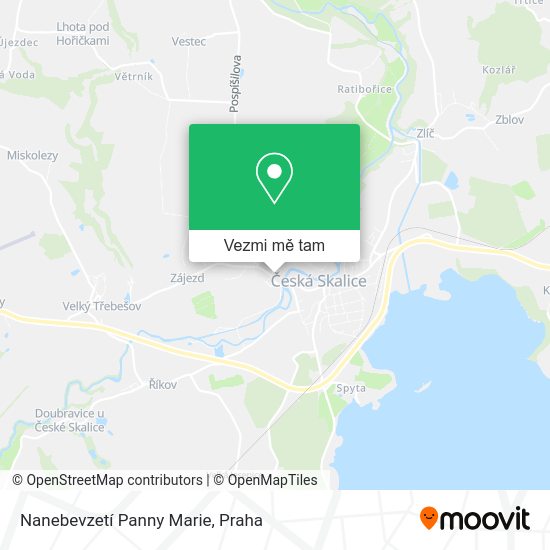 Nanebevzetí Panny Marie mapa