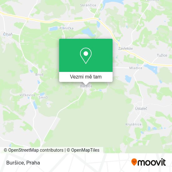 Buršice mapa