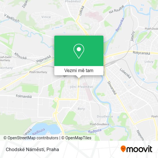 Chodské Náměstí mapa