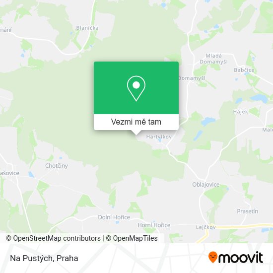 Na Pustých mapa