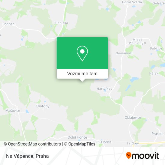 Na Vápence mapa