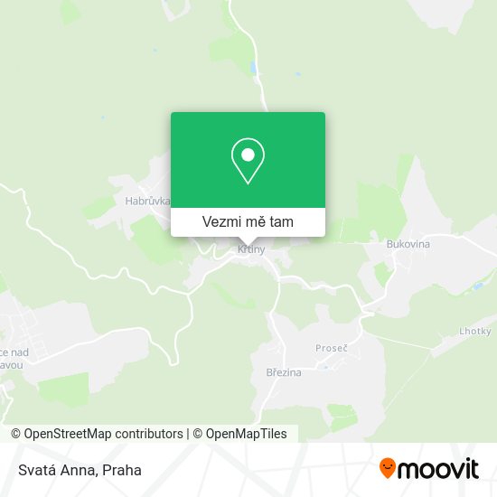 Svatá Anna mapa