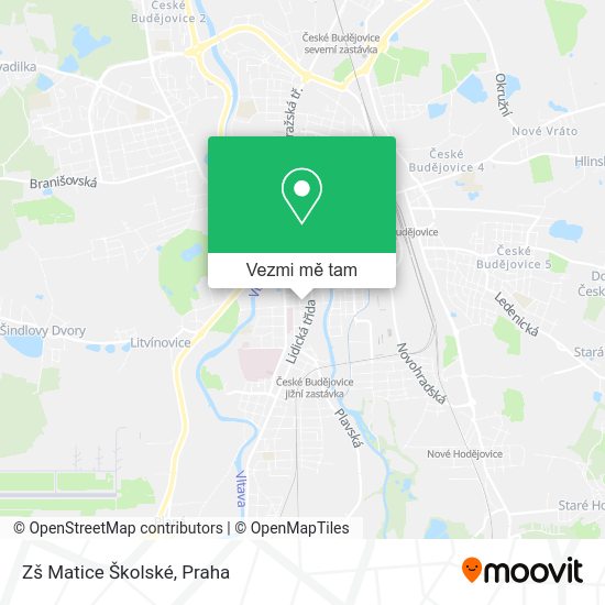 Zš Matice Školské mapa