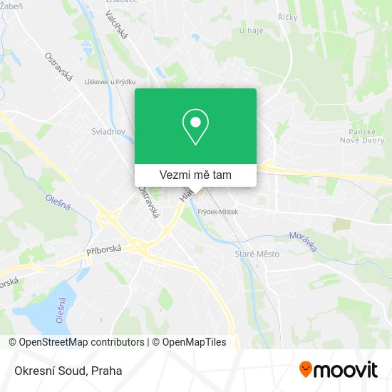 Okresní Soud mapa