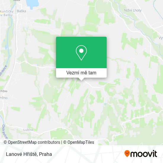Lanové Hřiště mapa