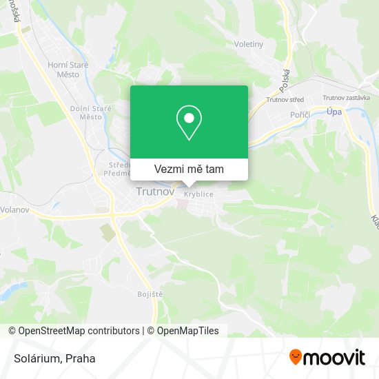 Solárium mapa