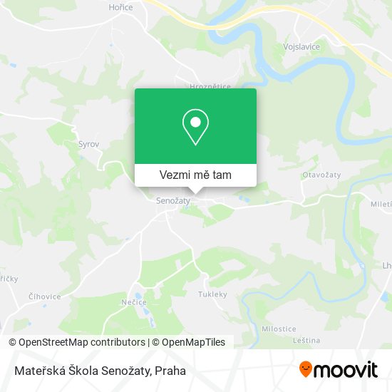 Mateřská Škola Senožaty mapa