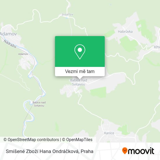 Smíšené Zboží Hana Ondráčková mapa