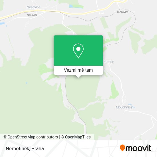 Nemotínek mapa