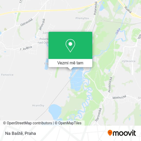 Na Baště mapa